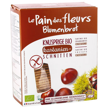 Blumenbrot Kastanie, glutenfrei
