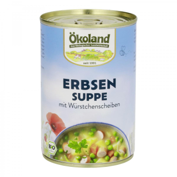 Erbsensuppe m. Würstchenscheiben