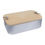 Lunchbox 2in1 mit Buchenholzdeckel