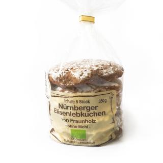 Elisen-Lebkuchen, 5 Stück, zuckerglasiert