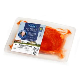 b*Rückensteak vom Schwein gewürzt 2Stück