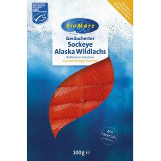 Sockeye Alaska Wildlachs, geräuchert