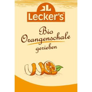 Orangenschale gerieben