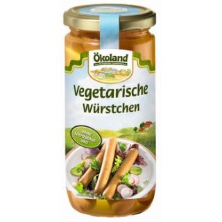 Vegetarische Würstchen im Glas