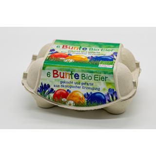 Eier bunte gekocht,  6 Stück