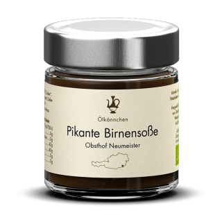 Pikante Birnensoße, Obsthof Neumeister