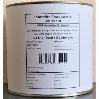 Kokosmilch 22% Fett