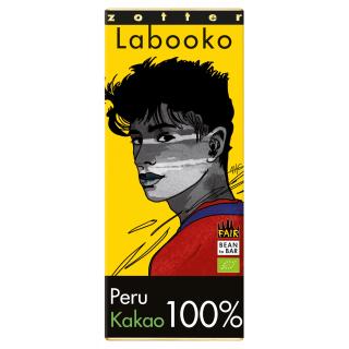Zotter Labooko, Peru 100% Kakao, 65g