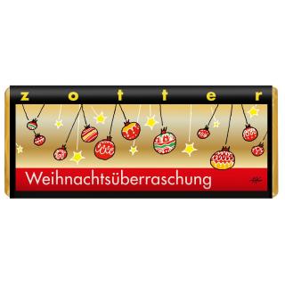 Zotter Schokolade, Weihnachtsüberraschung - Karamell Nougat Crunch, 70g