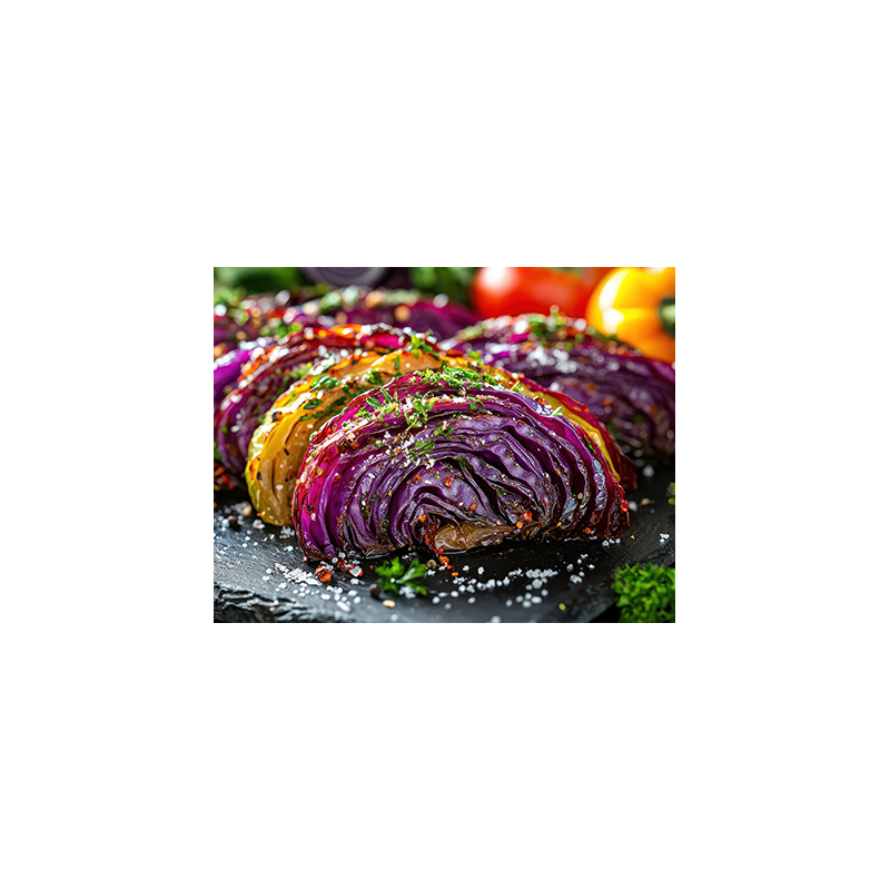 Gegrillter Rotkohl mit Aprikosen-Salsa