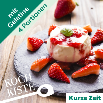 Panna cotta mit Erdbeeren