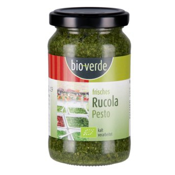 Pesto Rucola frisch, im Glas