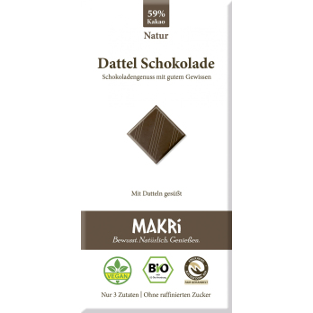 MAKRI Dattel Schokolade - Natur 59%