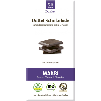 MAKRI Dattel Schokolade - Dunkel 72%