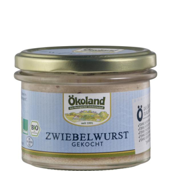 Zwiebelwurst gekocht  im Glas