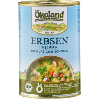 Erbsensuppe m. Würstchenscheiben