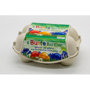 Eier bunte gekocht,  6 Stück