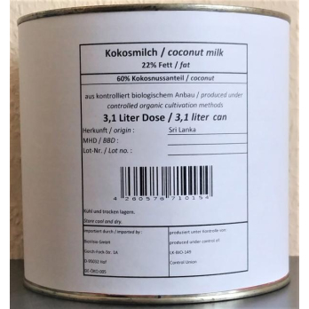 Kokosmilch 22% Fett