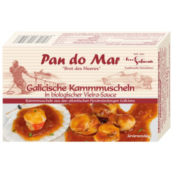 Galicische Kammmuscheln in Sauce