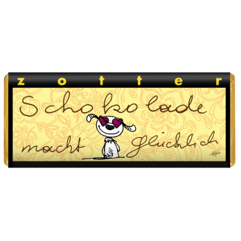 Zotter Schokolade, Schokolade macht glücklich - Salzkaramell, 70g