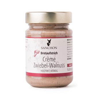 Brotaufstrich Créme Zwiebel Walnuss, Sanchon