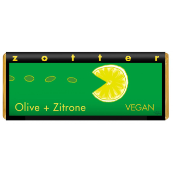 Zotter Schokolade, Olive & Zitrone, VEGAN